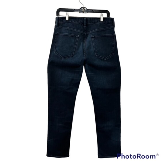 Banana Republic Mens Dark Washed Blue Slim Straight Leg Denim Jeans Size 32 x 32 - Picture 2 of 10